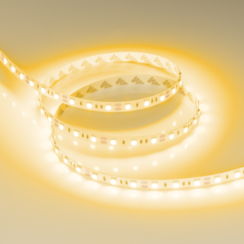Лента RT-B60-10mm 12V Yellow (14.4 W/m, IP20, 5060, 5m) (Arlight, Открытый) 012342(2). Цена указана за 5 метров. Продается кратно 5 метрам.