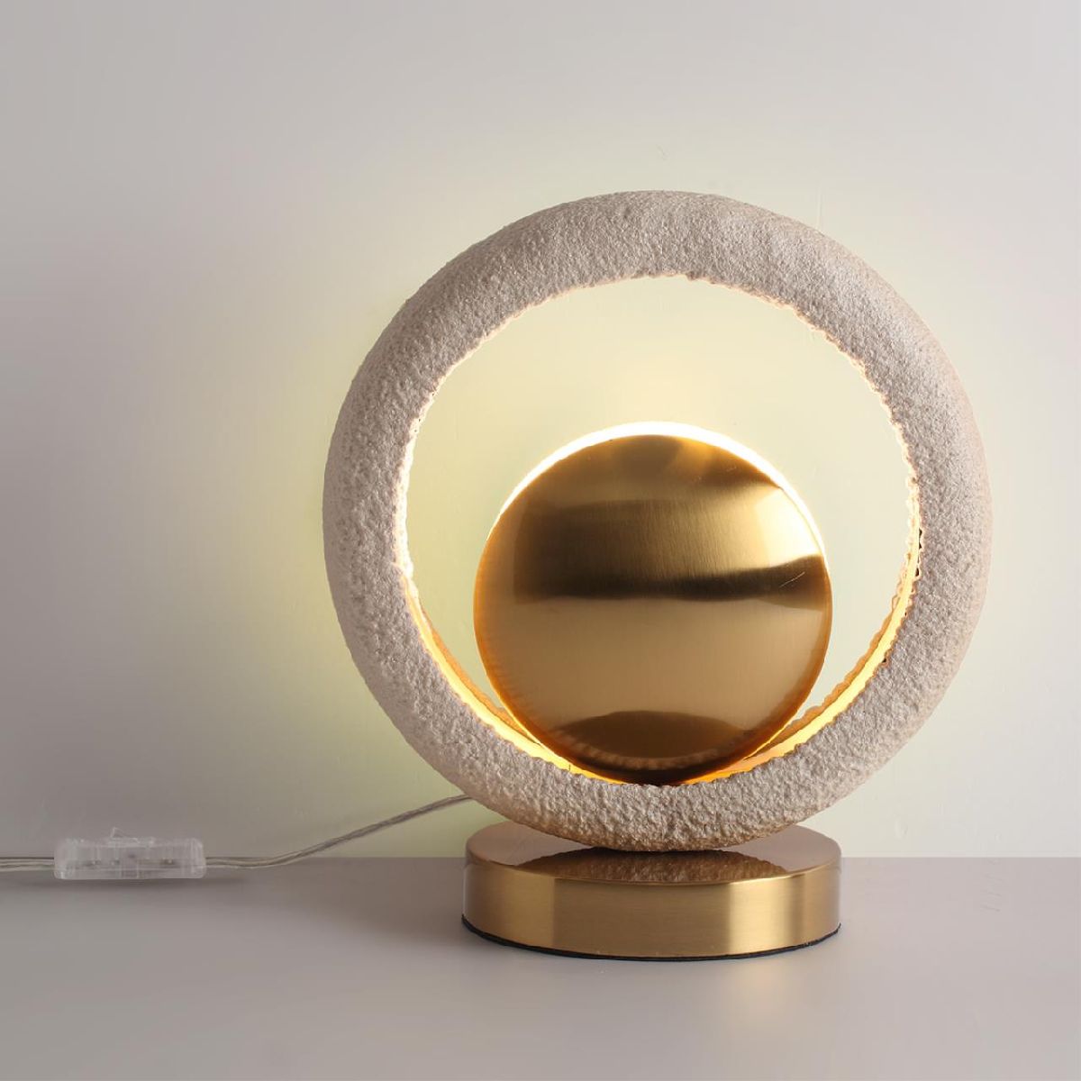 Настольная лампа 29 см, Odeon Light Hightech Saturn 5443/1T, бронза