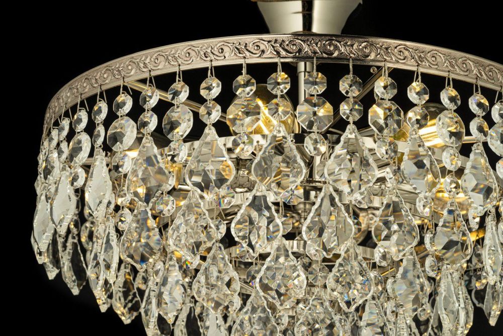 Люстра потолочная *38*32 см, 5*E27*60W, Arti Lampadari Castellana Nickel Castellana E 1.3.38.602 N, Матовый никель