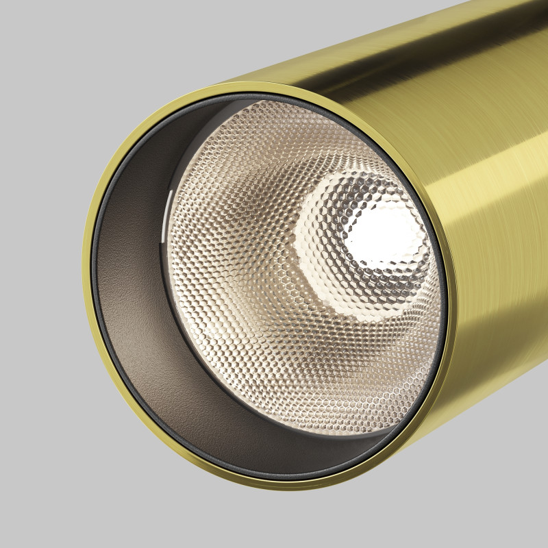 Спот 5,2*5,2*16 см, LED, 12W, 3000К, Maytoni Technical FOCUS LED C055CL-L12W3K-W-BS латунный