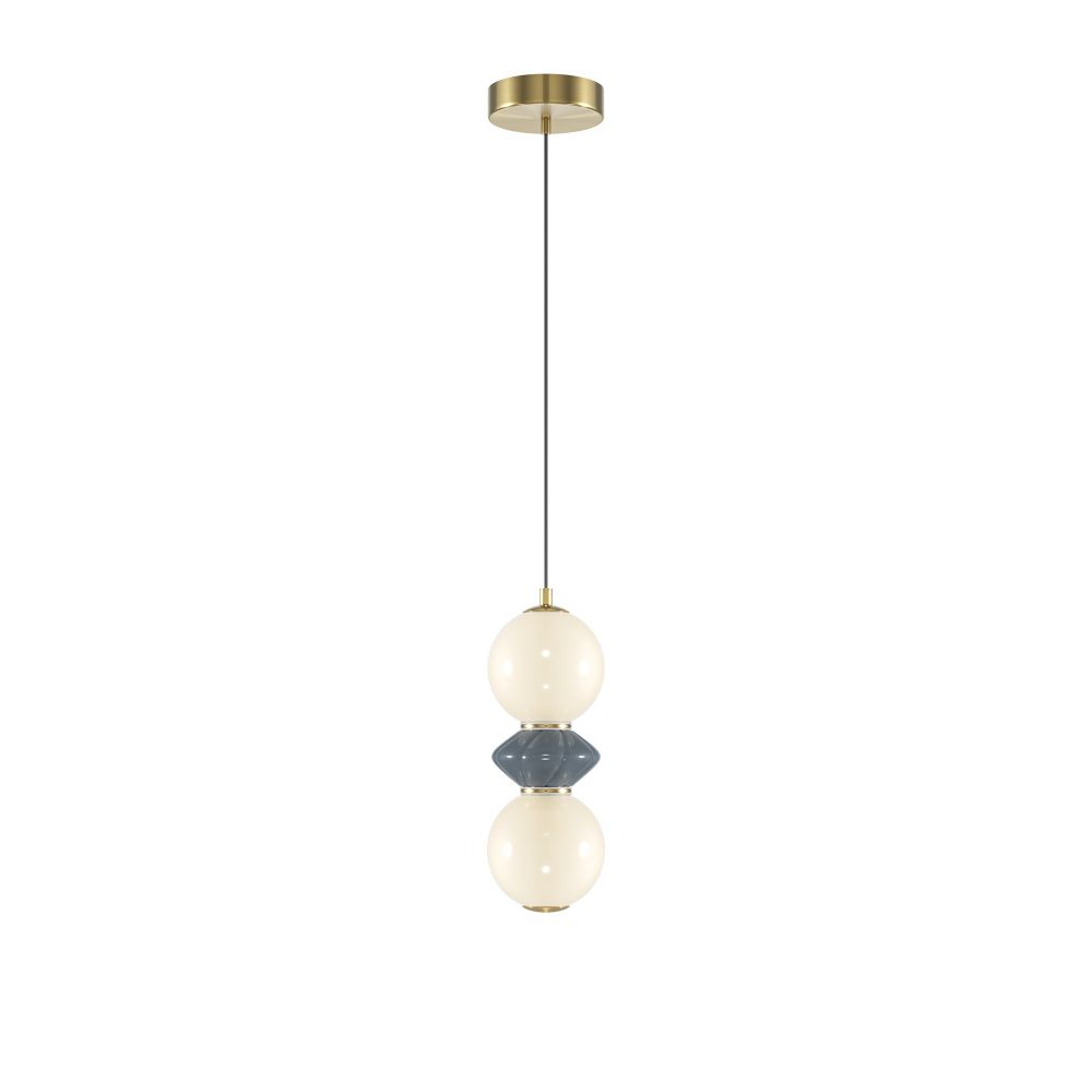 Подвесной светильник Maytoni 12*47-337 см, *LED*10W, 3000K, Maytoni Brosche MOD362PL-L10GR3K, Латунь