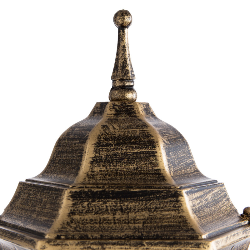 Наземный уличный светильник Arte Lamp Pegasus A3151PA-1BN, черно-золотой, 108 см