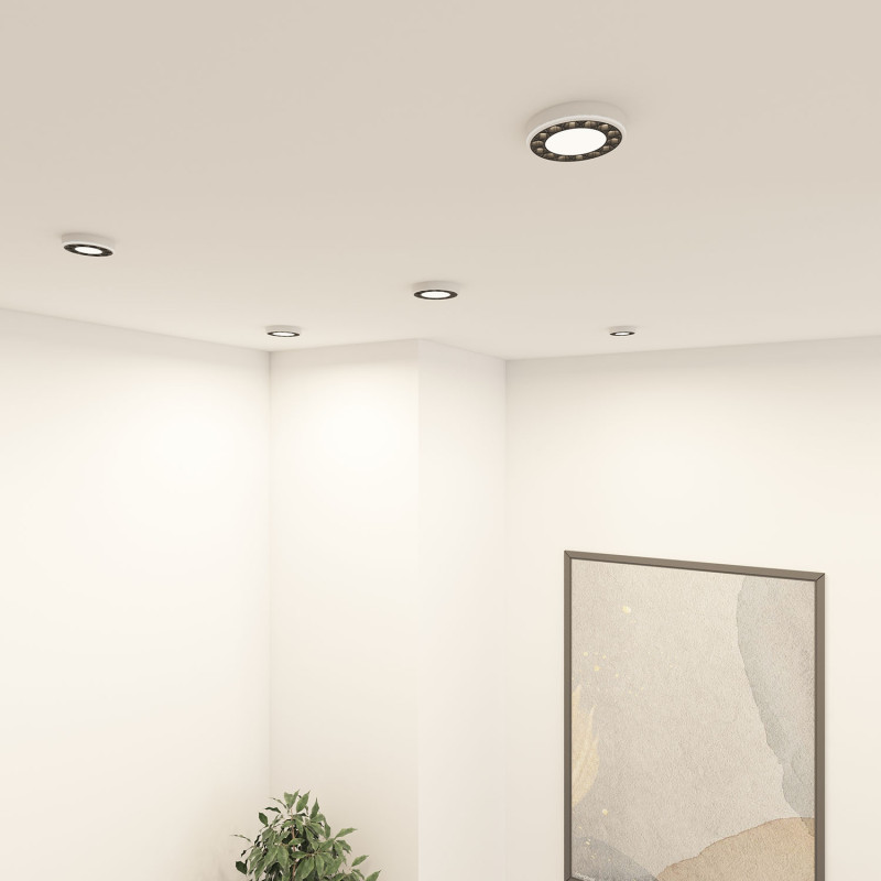 Встраиваемый светильник *12*2,3 см, LED * 18W, 4000K, Denkirs Dual DK2441-WB, белый