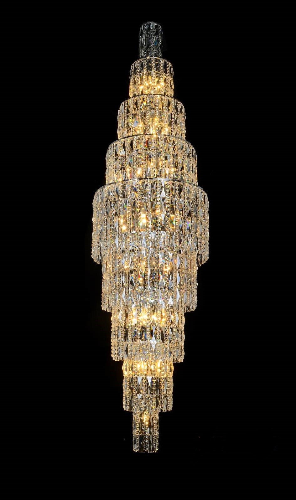 Люстра 550*2100-2900, 35*E14, 40W NewRgy Cristallo 8720/35CR CHROME, Хром