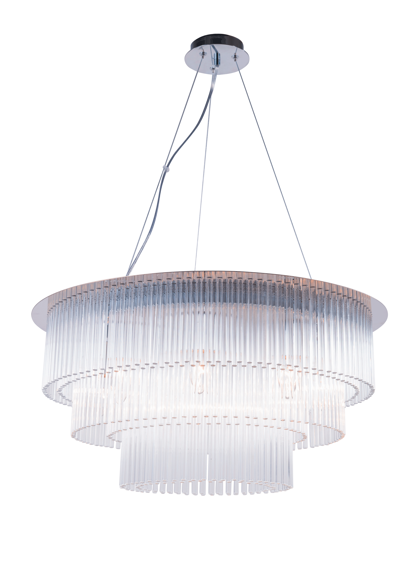 Люстра 600*320, 8*E14, 40W NewRgy Cristallo 2424R/8 CHR, Хром