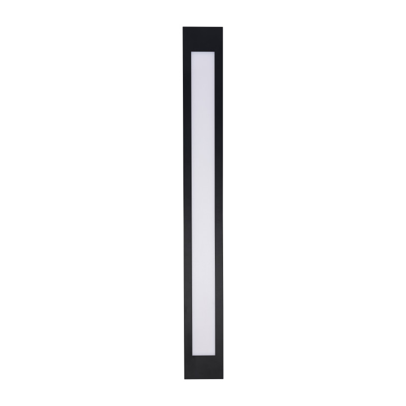 Бра Favourite Meridiem 4004-2W, D35*W90*H800, каркас черного цвета, рассеиватель из белого акрила, возможность вертикального и горизонтального монтажа