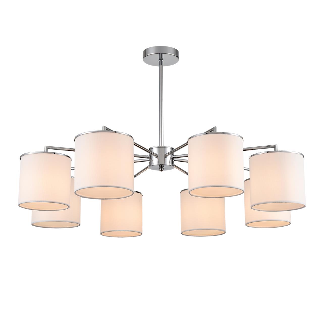Люстра подвесная 91*80 см, 8*E14 Lumion SUNTORI 6591/8 хром, белый