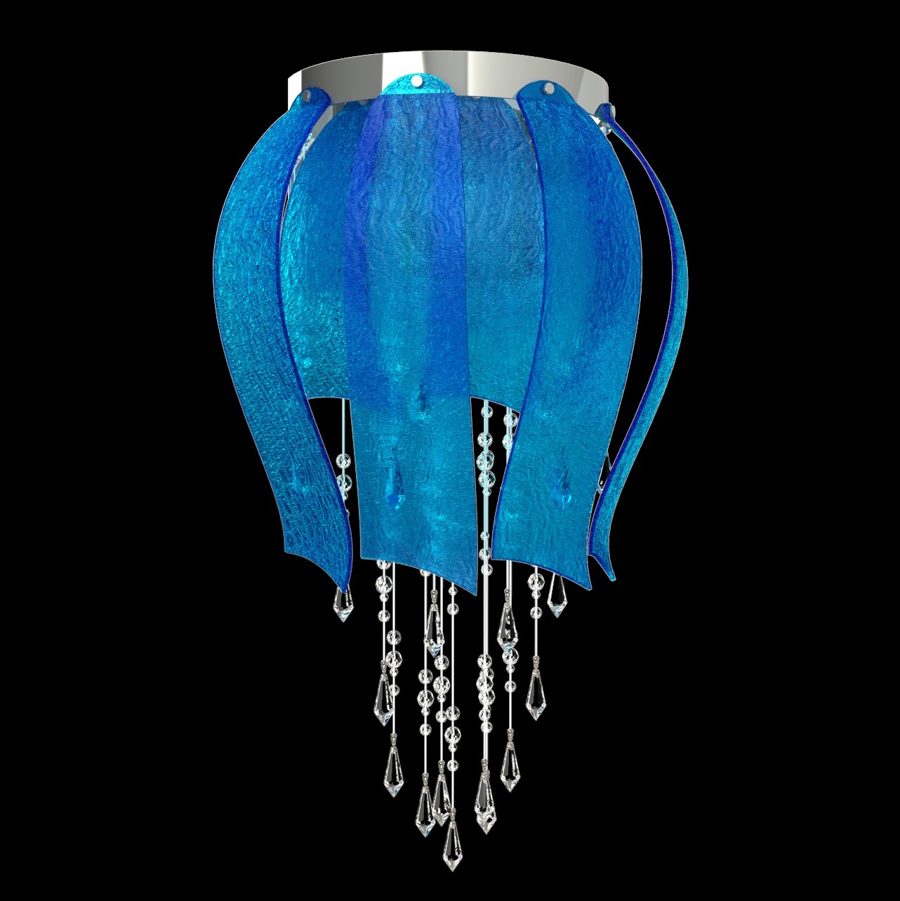 Бра Art Glass ICEFALL 02 – WL, голубой или цвет на выбор