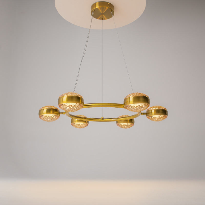 Подвесной светильник 78*78*310 см, LED, 60W, 3000К, Maytoni Mind MOD299PL-L60BS3K латунный