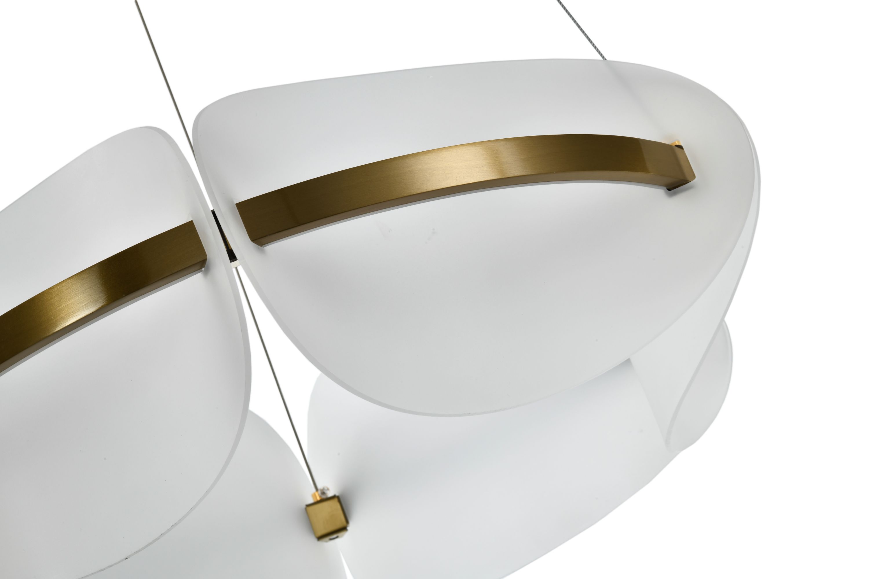Светильник подвесной 60*18 см, LED 30W 4000K латунь Zortes Moon ZRS.1210.60