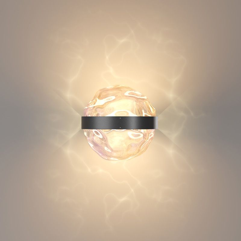 Бра 21*18*18 см, LED*6W, 3000K, Maytoni Misterio MOD379WL-L6B3K, черный