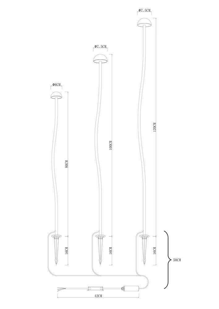 Грунтовый светильник 10,5W, 3000K, Arte Lamp MOTUS A1081PA-3WH, белый