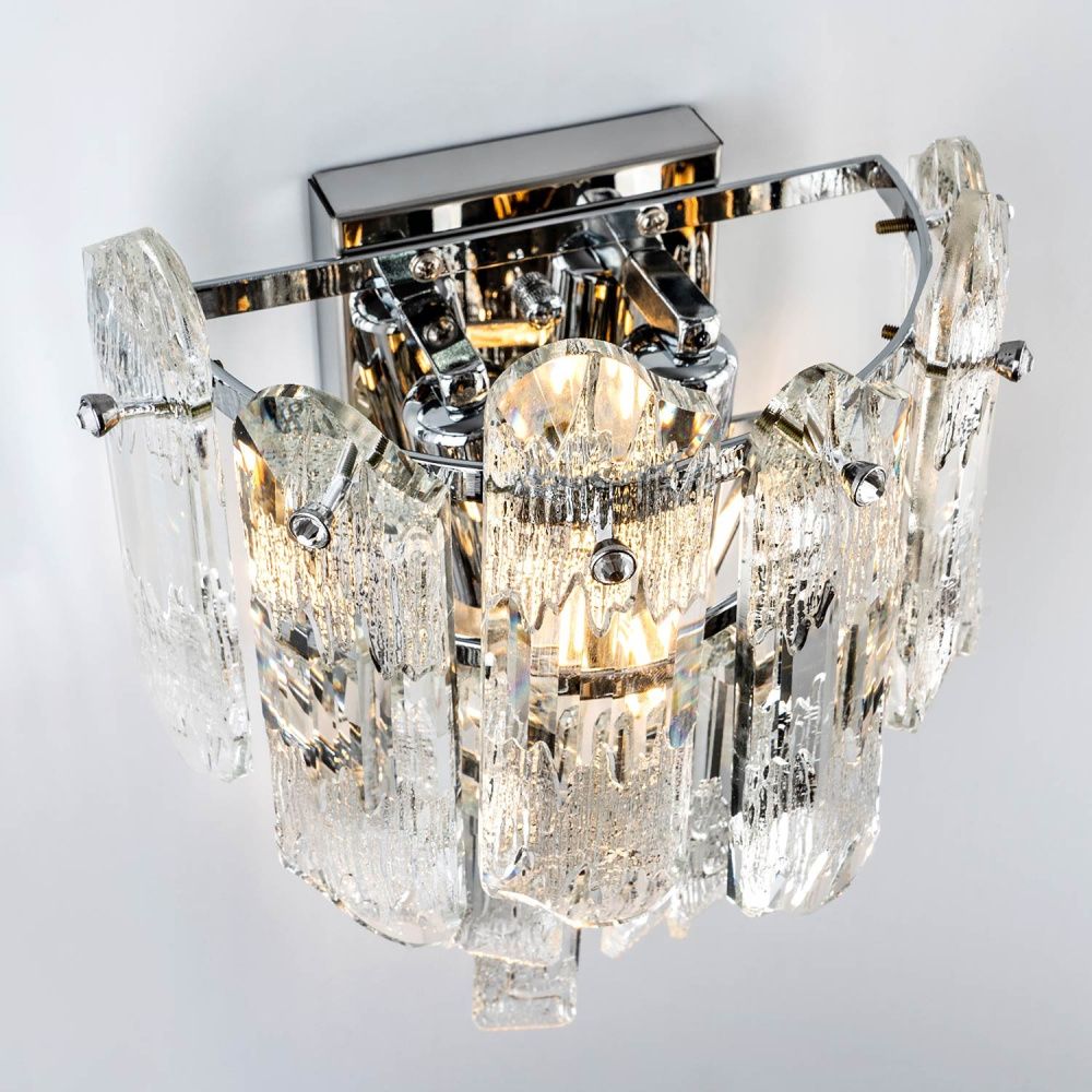 Настенный светильник 23x14x26см, Е14, 2x40Вт, , Modelux ML.7083.02 CR Хром