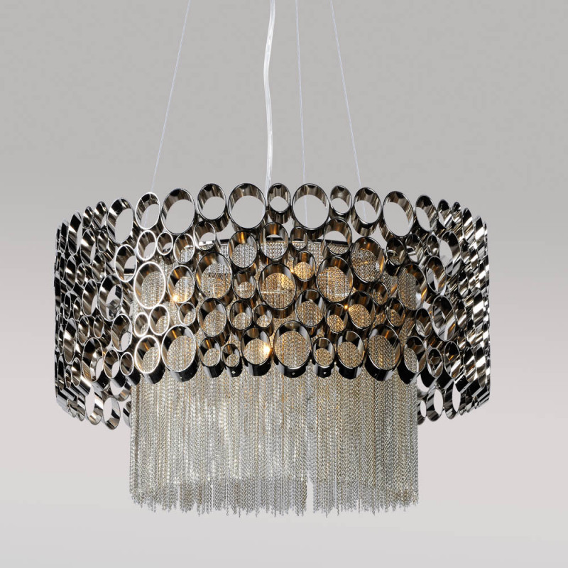 Люстра 50 см, Crystal Lux FASHION SP4 D50 Никель