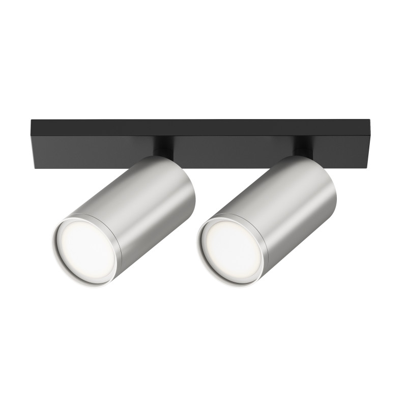 Светильник 34 см, Technical C051CL-U-02BS, черный-серебро