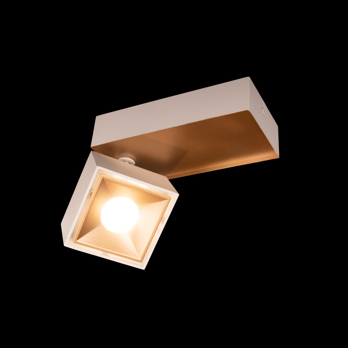 Накладной светильник 15*9*7,5 см, 1*LED*12W 4000K LOFT IT Knof 10324/B Gold White белый, золото