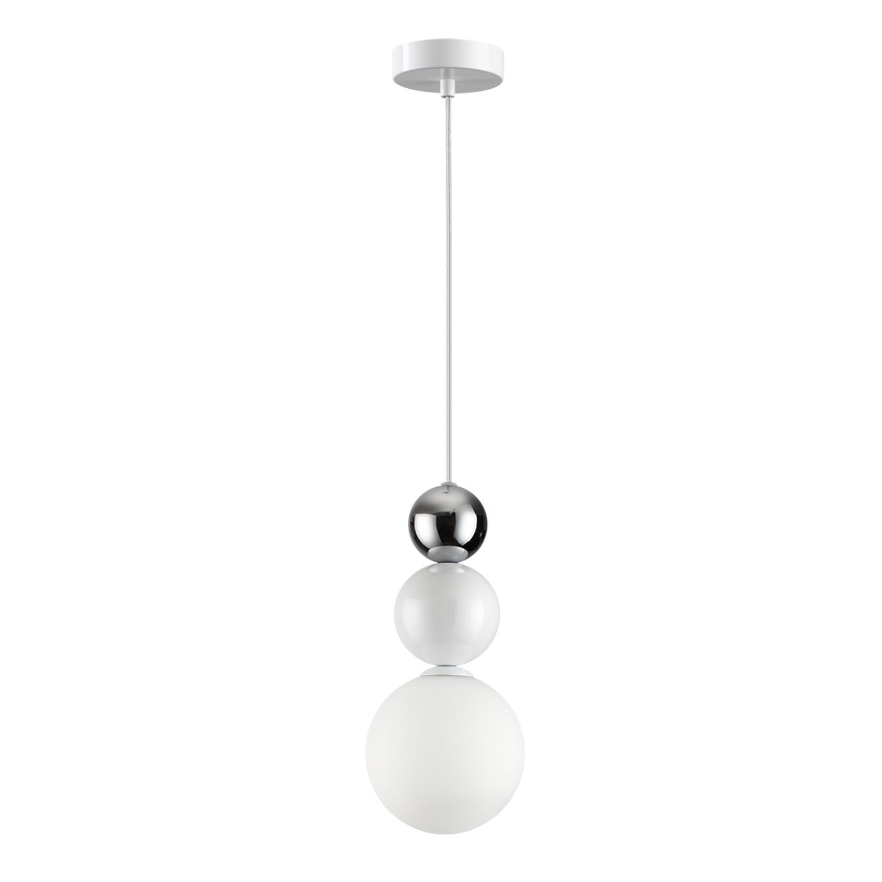 Подвесной светильник 12*120 см, 1*G9 Lumion BONBONES 6559/1 белый, хром