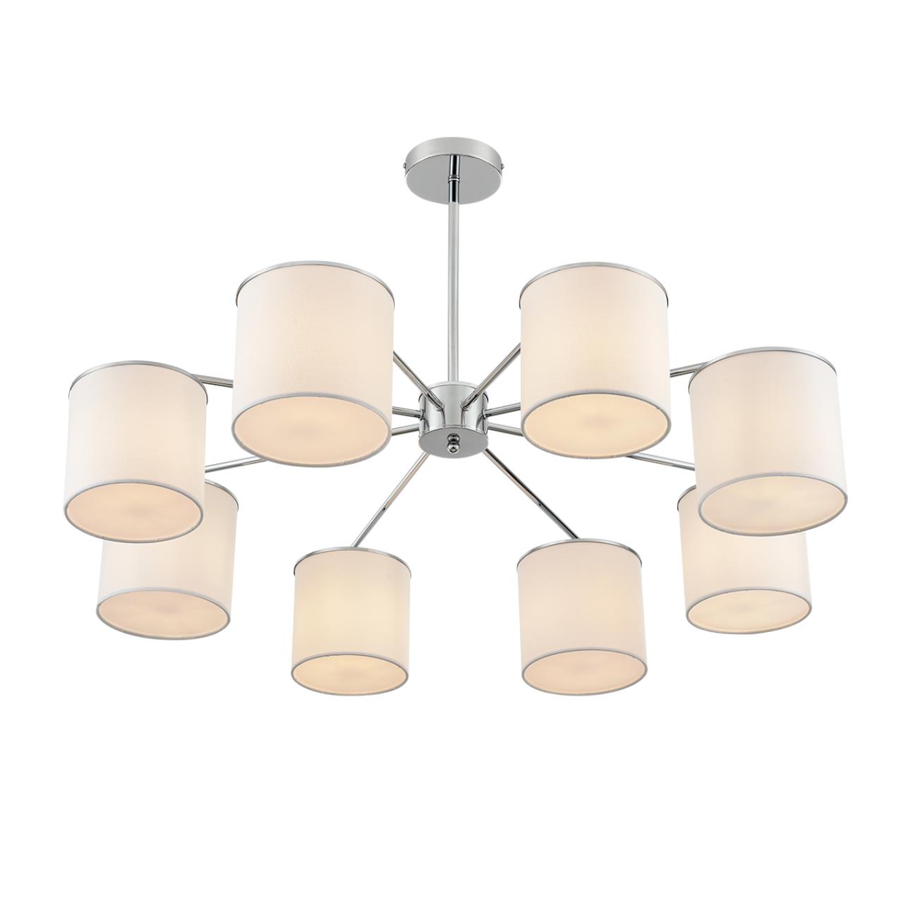 Люстра подвесная 91*80 см, 8*E14 Lumion SUNTORI 6591/8 хром, белый