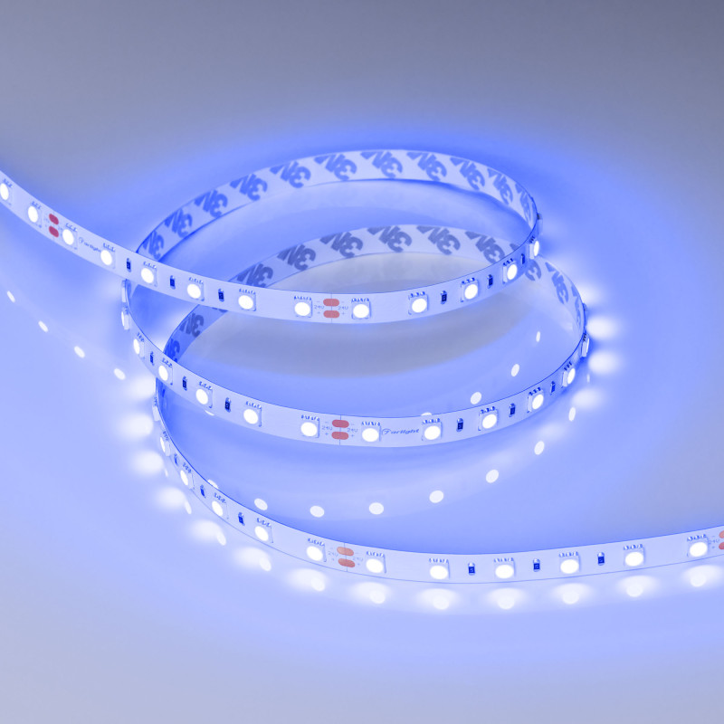 Лента RT-B60-10mm 24V Blue (14.4 W/m, IP20, 5060, 5m) (Arlight, Открытый) 008819(2). Цена указана за 5 метров. Продается кратно 5 метрам.