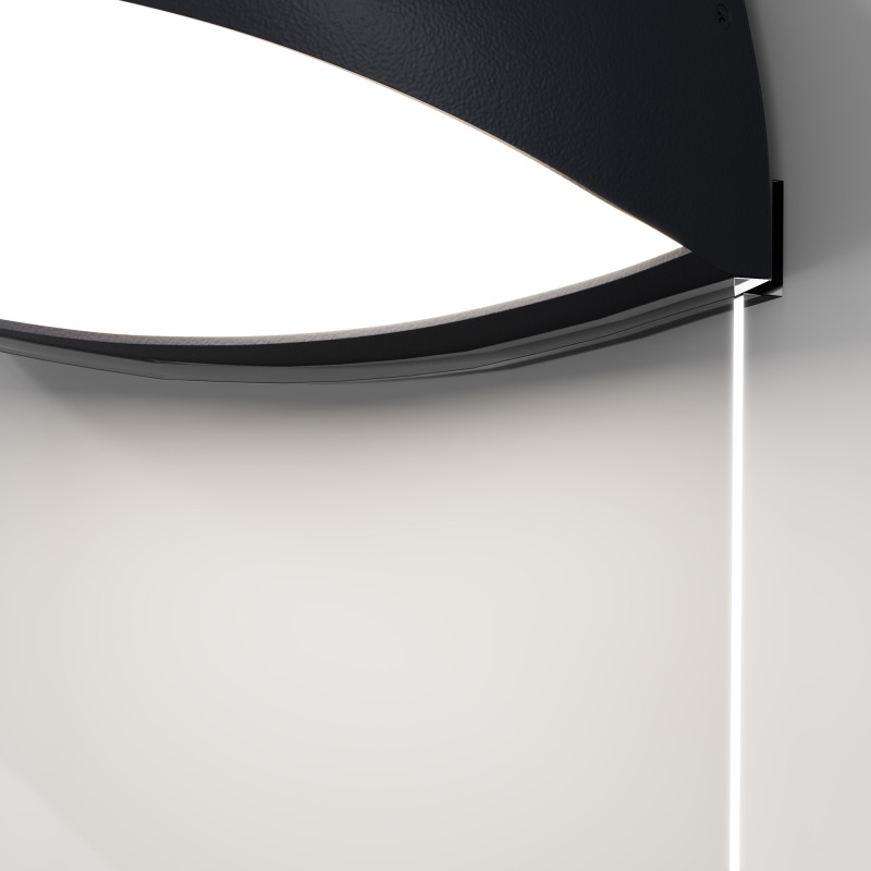 Светильник настенный 16,1*9,9*18,4 см, LED, 7W, 3000К, Maytoni Gloss O447WL-L7GF3K серый