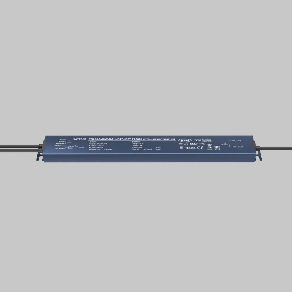 Источник напряжения 24V PSL017-60W-DALI-DT6-IP67 Maytoni Lighting control  725001