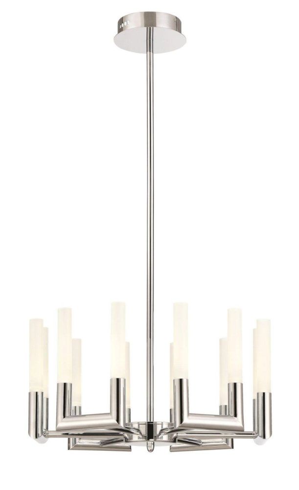 Люстра *53*100 см, 12*LED*3W, K, Lucia Tucci Flop FLOP 3390.12 chrome, хром