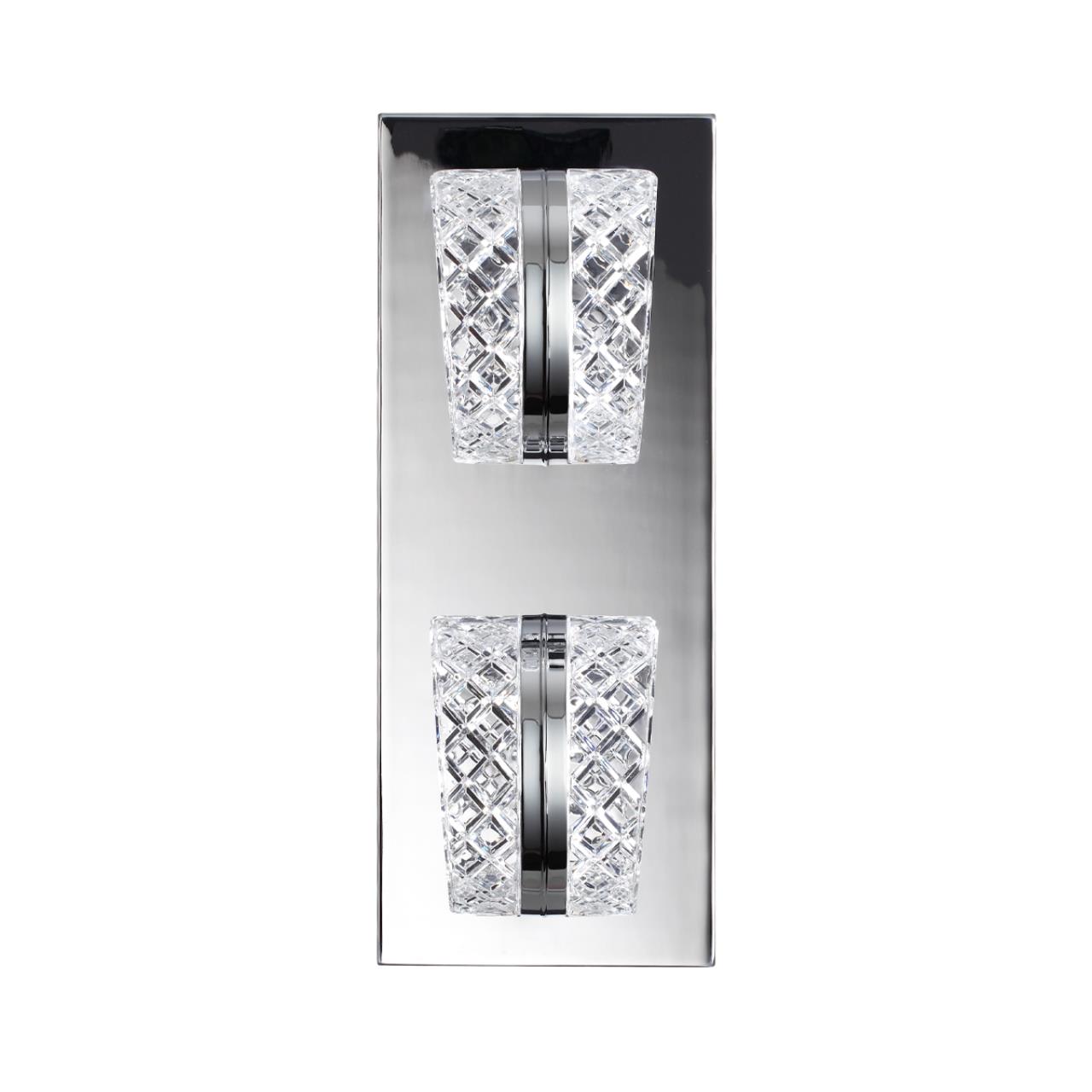 Бра 15*15*38 см, 1 LED*8W, 4000 К, Odeon Light Mirage, хром 5029/8WL