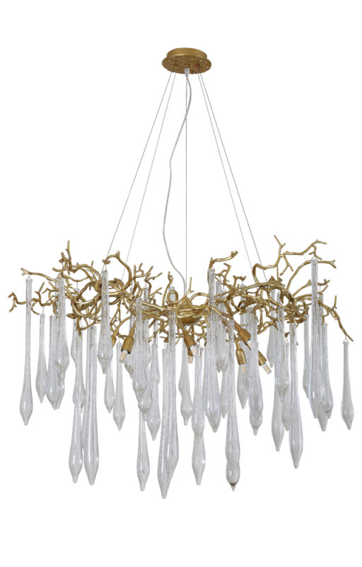 Люстра 100 см, Crystal Lux REINA SP8 D1000 GOLD PEARL Золото