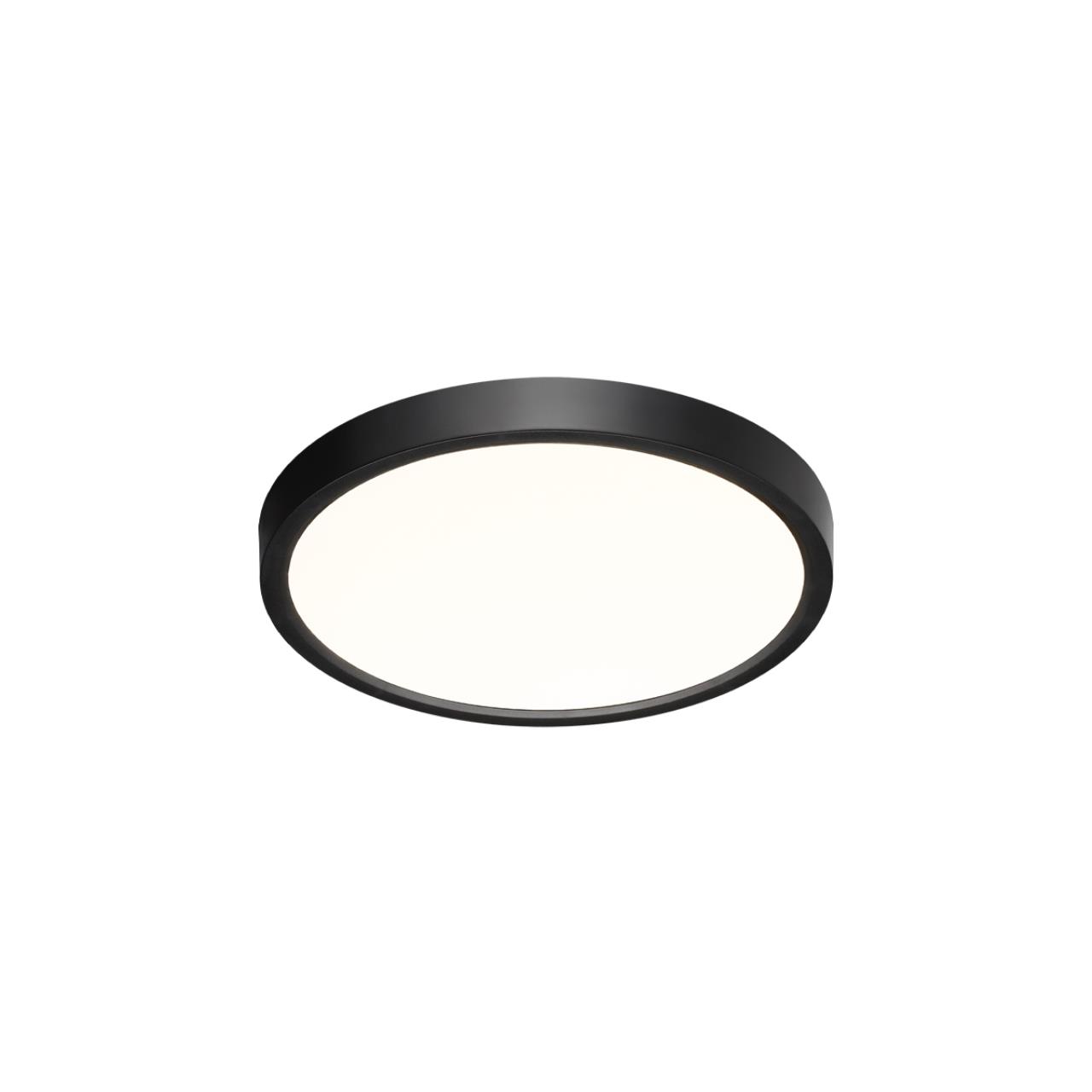 Cветильник 23*2,5 см, LED 18W, 3000/4000 К, IP40, черный, пластик Sonex Alfa Black, 7660/18L