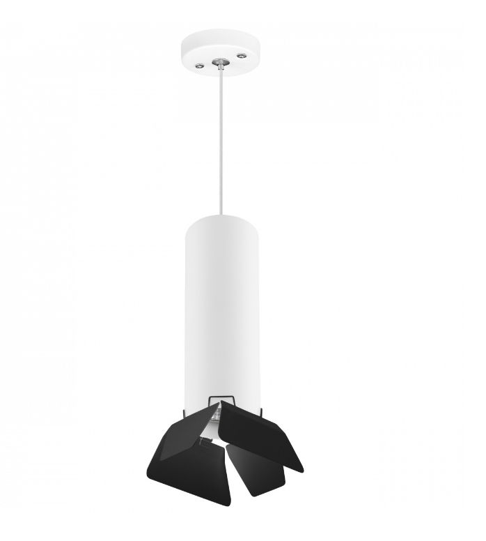 Светильник подвесной Lightstar Rullo RP496437, белый-черный