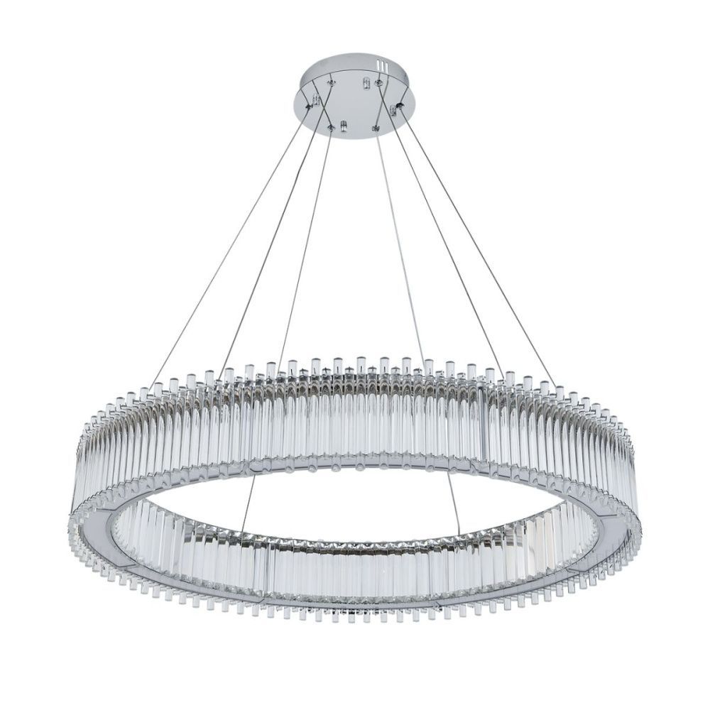 Подвесная люстра 80 см, 55W, 3000-6000K, Indigo Grado 12056/B/1P Chrome V000196L, хром