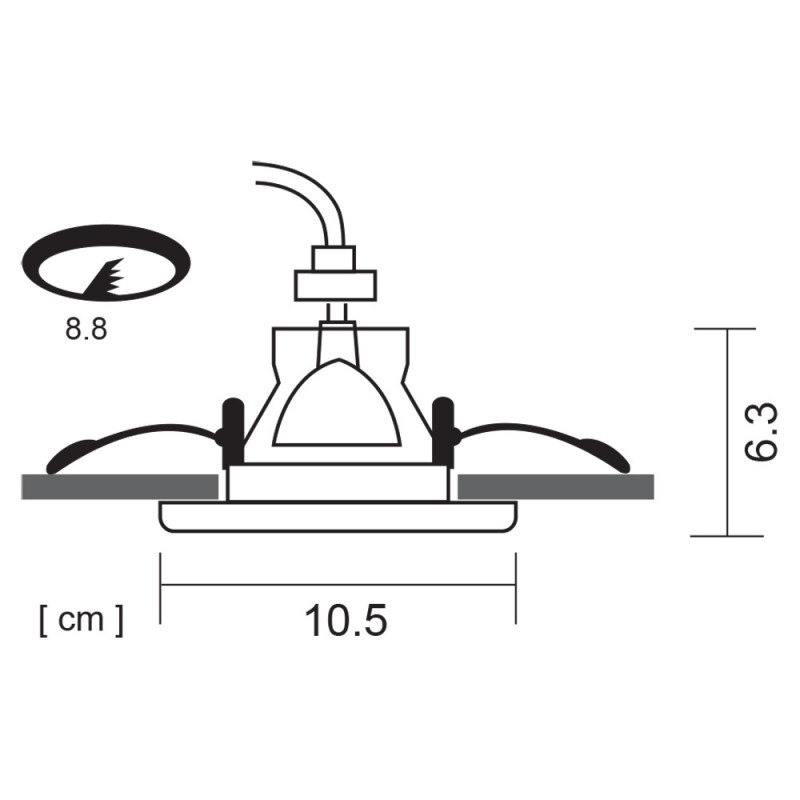Точечный светильник Arte Lamp A6663PL-1BK черный