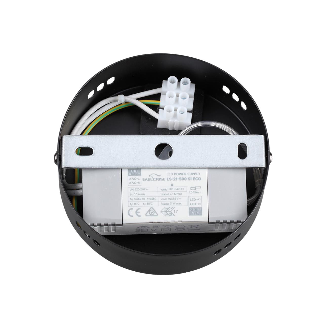 Бра 12*70 см, 15W, 4000K Lumion TRENDY 6556/15WL черный, дымчатый