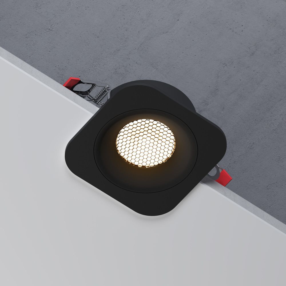 Светильник встраиваемый Tetro 10W 3000K черный IP44 15276/LED Elektrostandard  4690389217883, a071312