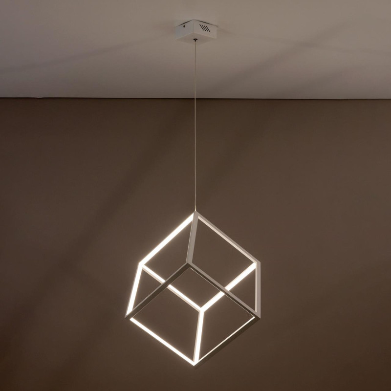 Подвесной LED светильник Citilux Куб CL719300 Белый, 40W*4000K