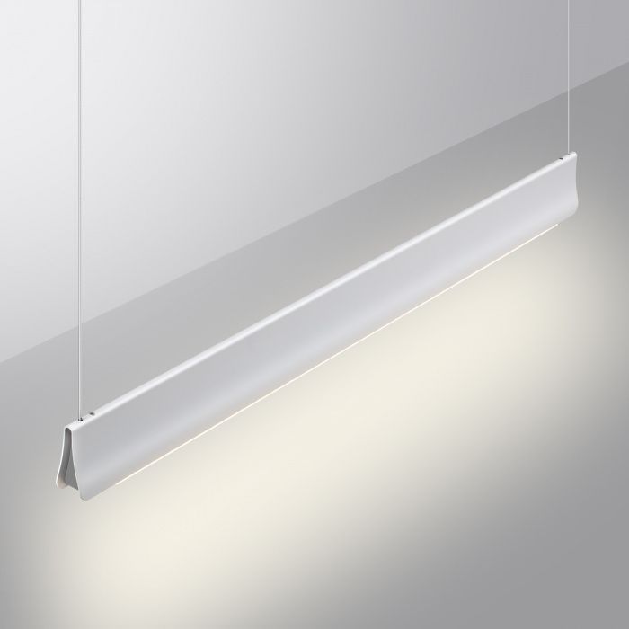 Светильник подвесной диммир. со сменой цв. температуры (управл. - пульт ДУ или прилож. Smart Life) 119*3,1*208,3- см, 1*LED*36WW, 3000-5700K, Novotech Iter NOV359551, белый
