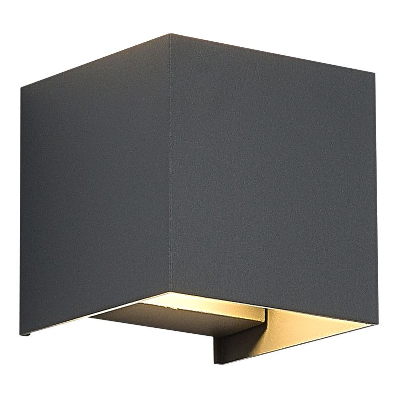 Светильник настенный 10*10*10 см, *LED*10W, 3000K, ST-Luce BRIK SL9513.701.01, серый