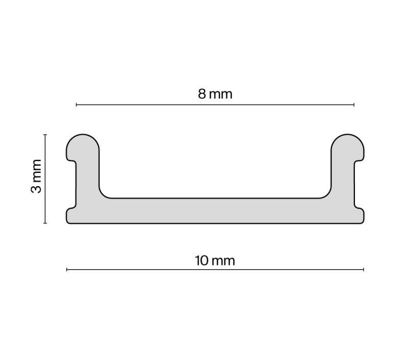 Вставка Maytoni ALM012-SC-B для профиля ALM-9940-SC, черный