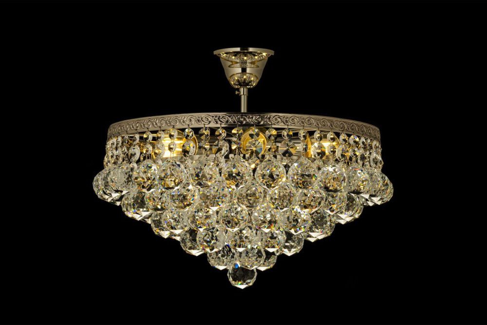 Люстра потолочная *38*32 см, 5*E27*60W, Arti Lampadari Castellana Nickel Castellana E 1.3.38.501 N, Матовый никель