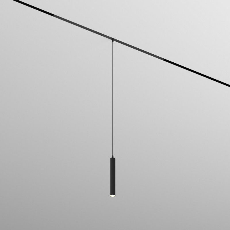 Трековый однофазный светильник 4 см, 10W, 3000K, Denkirs Simple Spot DK8108-BK, черный
