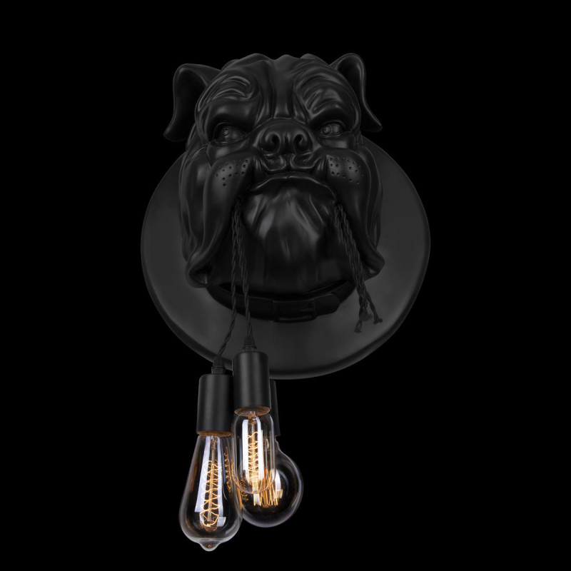 Светильник *41 см, 3*E27*W, Loft It 10177 Black Bulldog, Черный