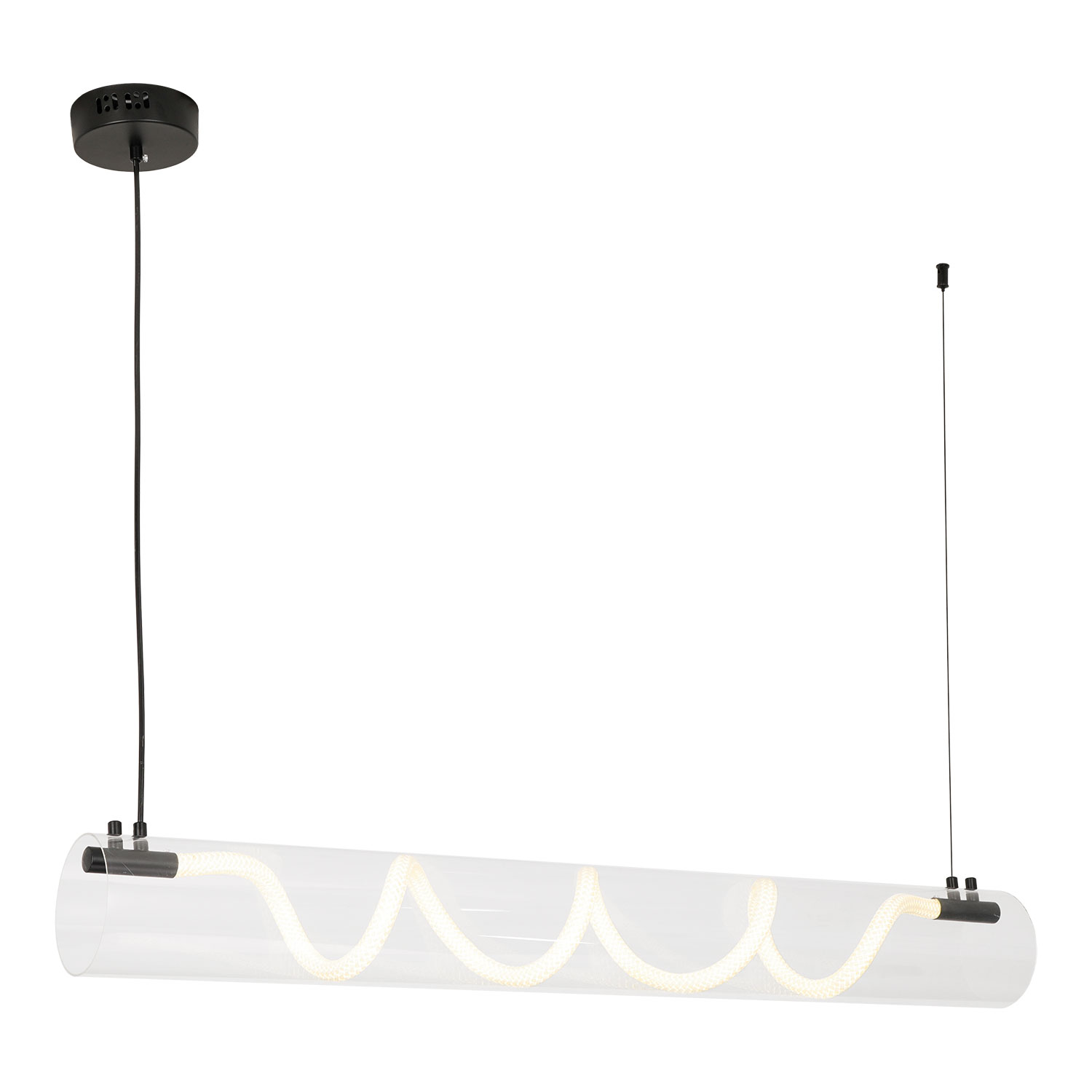 Линейно-подвесной светильник 100*45 см, 1*LED 4000K Lussole River LSP-7289 черный