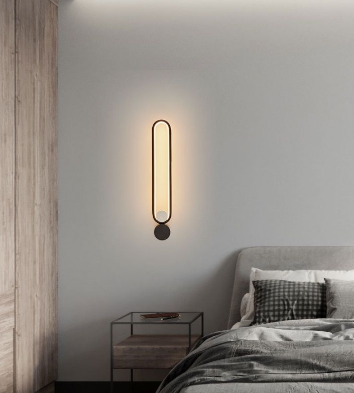 Светильник настенный ElegantLight DZN-4428 ЧЕРНЫЙ  D520/H80/1/LED/12W/4500K 24-12