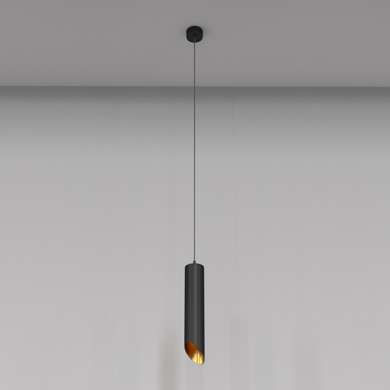 Светильник 6 см, Maytoni Lipari P044PL-01-30GU10-B, черный-золото