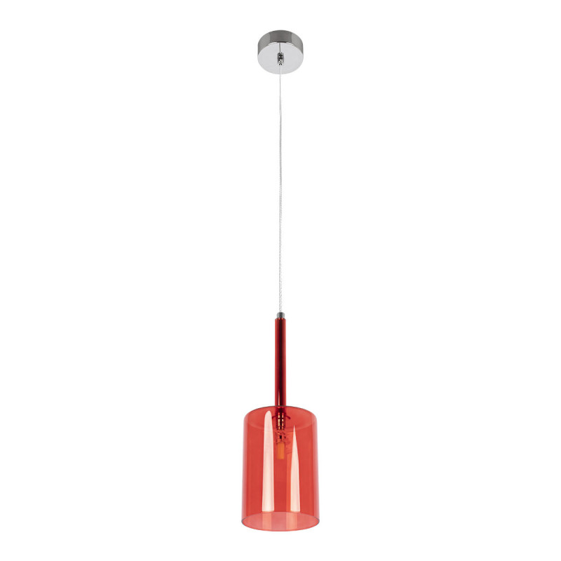 Подвесной светильник 10 см, 1*G4*5W хром Loft It Spillray 10232/C Red