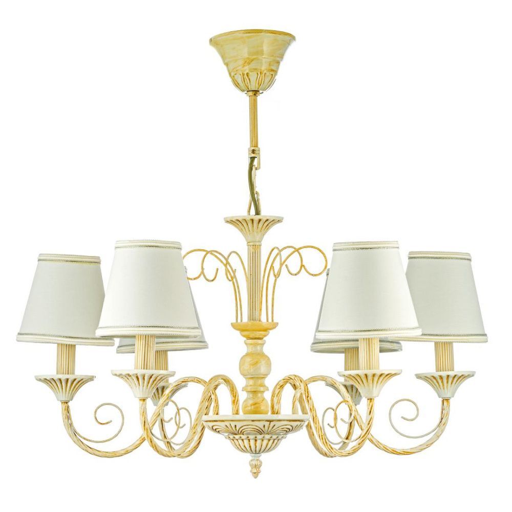 Люстра *64*36 см, 6*E14*40W, Arti Lampadari Camisa Camisa E 1.1.6 C, Кремовый