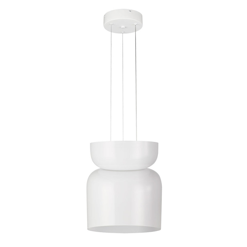 Светильник подвесной 27*30 см, 1 LED*10W, 4000 К, Divinare Opal 5245/33 SP-10, Белый