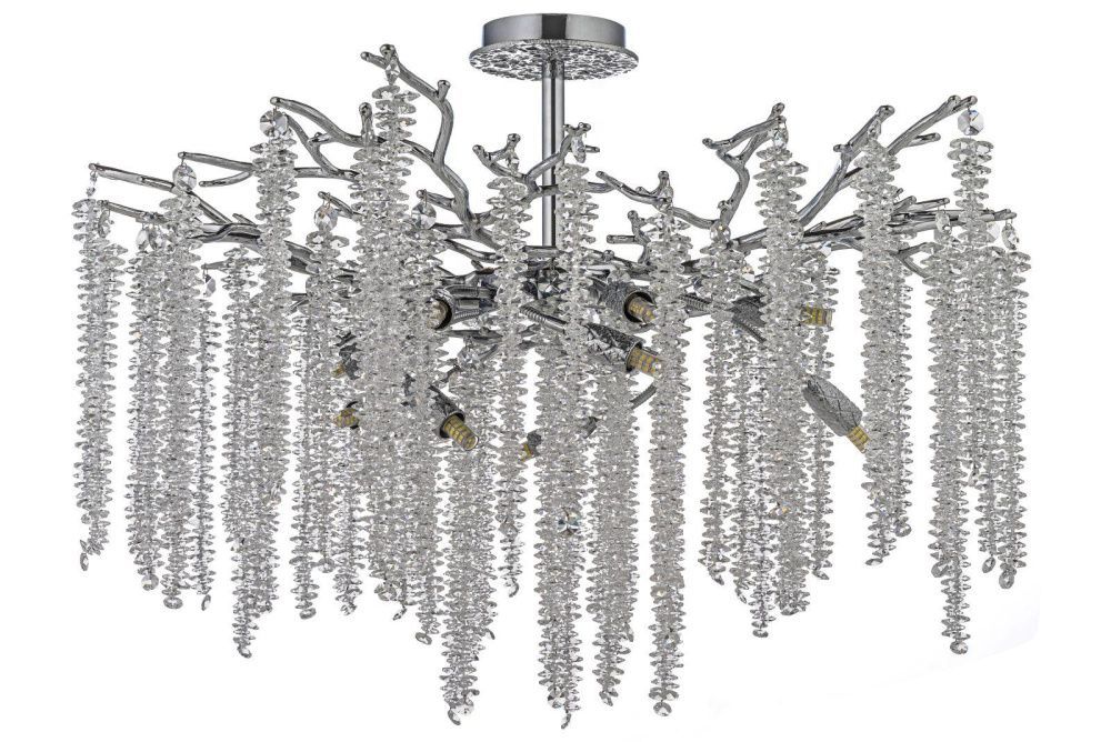 Люстра потолочная *76*55 см, 10*G9*40W, Dio D`arte Tavenna Nickel Tavenna H 1.3.76.100 N, Никель