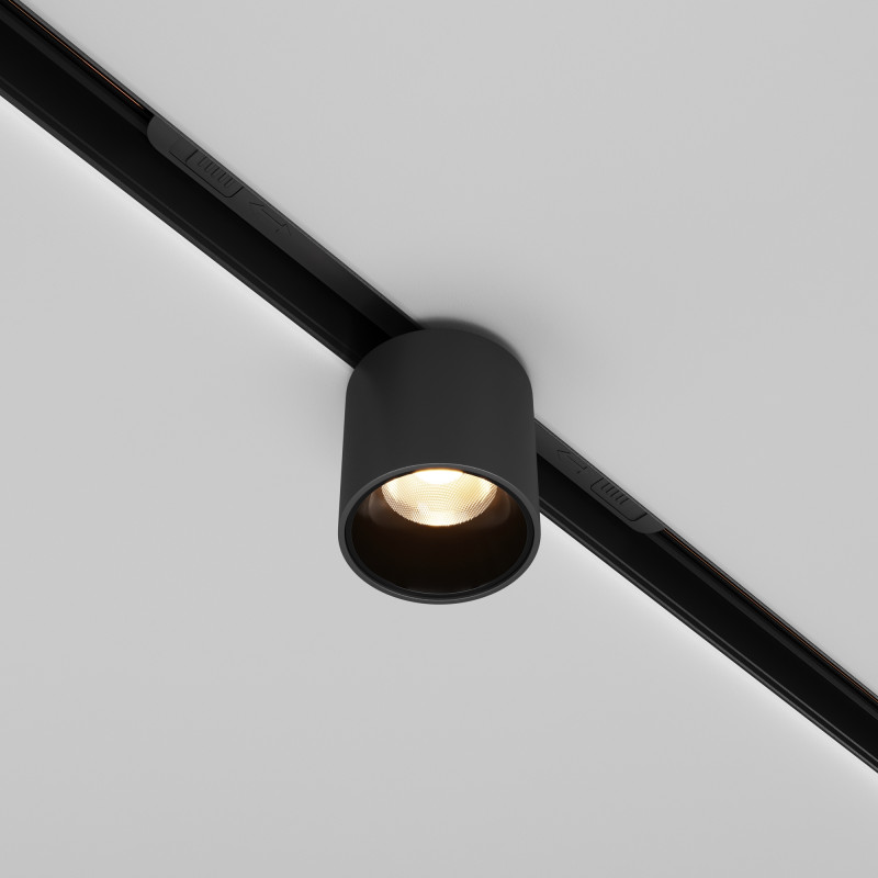 Светильник на шине 5,3*5,3*9,6 см, LED, 7W, 3000К, Maytoni Technical Alfa S TR132-2-7W3K-B черный