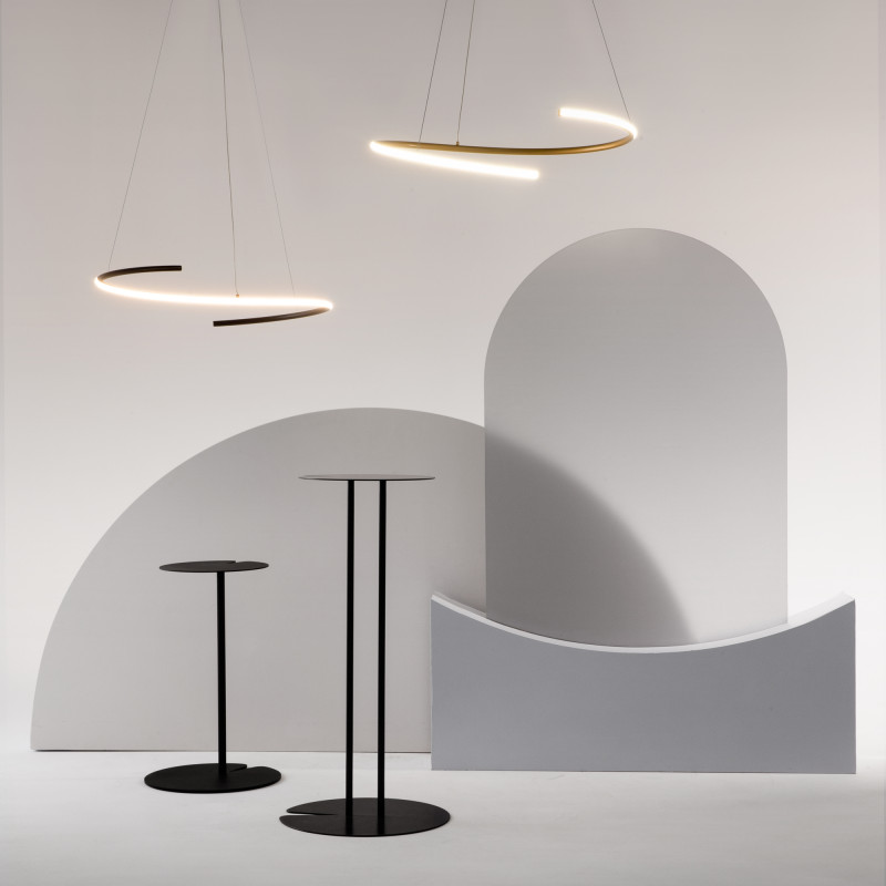 Подвесной светильник 60*60*325,7 см, LED, 31W, 3000К, Maytoni CURVE MOD242PL-L33BSK латунный